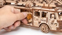 Eco Wood Art Mechanical Puzzle Firetruck, 1409, 37.8x9.8x12.2cm