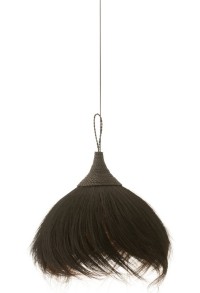 J-Line hanging lamp Ball - grass - black