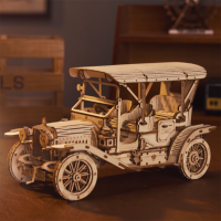 Wooden Puzzle 3D Vintage Car, Robotime, MC801, 19x9.2x11.5cm