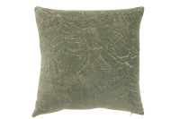 J-Line Cushion Texture Polyester Dark Green