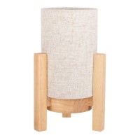 Cordial lamp "Madita" 25 cm high, in white/nature, with integrated LED, dimmable with touch sensor