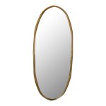 Limera Brass Alu Oval Mirror Irregular Border M