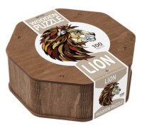 Eco Wood Art Wooden Jigsaw Puzzle, Lion, 1126, 31x28x0.5cm Wooden Box