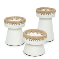 The Pretty Candle Holder - White Natural - M