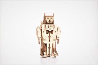 Mr. Playwood 3D Wooden Puzzle Transformer Robot/Airplane, 10103, 7(10)x15(21)x20(24)cm.