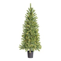 Nagoya Kunstkerstboom  met LED Verlichting en Timerfunctie - H120 x  Ø60 cm - Groen