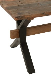 J-Line Dining Table Outdated Wood Brown