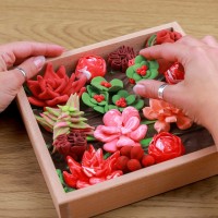 Okto clay 3D DIY Artwork with foam clay, Passion, 10011,