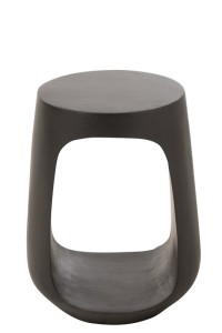 J-Line Side Table Pod Recycled Wood Black