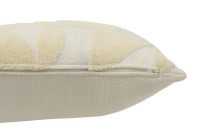 J-Line cushion Geo - textile - white/light yellow