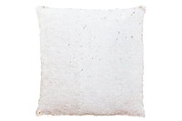 J-Line Cushion Reversible Sequin Champagne/White