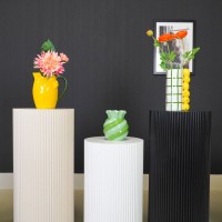 Vase- Swirl- Stoneware - Mint/ Green- 13x13x15.5cm