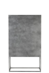 J-Line Bar Cabinet Shanil 2 Doors Wood/Iron Natural/Gray