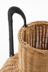 Loulou Decoration vase - H42 x Ø40 cm - Rattan - Brown