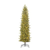 Harma Smalle Kunstkerstboom met LED Verlichting - H230 x Ø69 cm - Groen