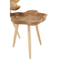 J-Line bijzettafel Splash - hout - naturel - set van 6