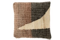 J-Line cushion Dakar - polyester - cream/brown