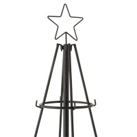 J-Line decoratie Kerstboom 8 Niveaus - metaal - zwart - 188 cm hoog