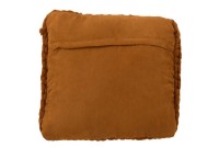 J-Line cushion Knitted Acrylic - polyester - orange/brown