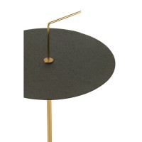 J-Line Bijzettafel Schijf Metaal Zwart/Goud