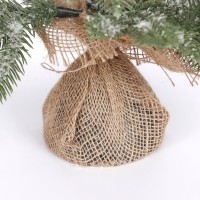 Black Box Trees Brewer Kunstkerstboom in Jute - H45 x Ø36 cm - Frosted Green
