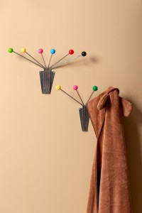 Hat Rack Neptune Chrome w. Coloured Balls Small