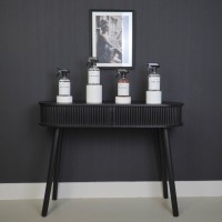 Bijzettafel - Zwart - MDF - 100x33x76cm