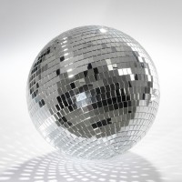 Kerst Discobal - Ø25 cm - Zilver