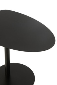 J-Line Side Table Ice Metal Black