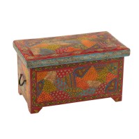 J-Line Koffer Delhi Mango Hout Mix