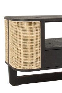 J-Line Molly TV cabinet - wood - natural/black - home accessories