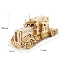 Wooden Puzzle 3D Heavy Truck, Robotime, MC502, 22.4x7.3x10 cm