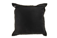 J-Line cushion Zebra Square - leather - black/white