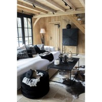 J-Line Salontafel Shanil Hout/Ijzer Zwart - 120.5 x 70 x 47 cm