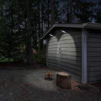 2er-Set LED Solar Außenwandleuchte "PEPE" , für Außen, Wandleuchte - Kunststoff in Schwarz, mit integrierter LED - Wandleuchten außen
