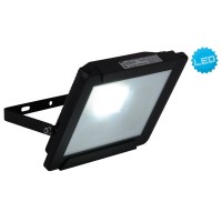 LED outer lamp "spotlight" 30W, made of metal and glass in black, with integrated LED