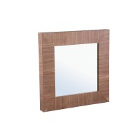 Tiess Natural Wooden Veneer Mirror Straight Frame