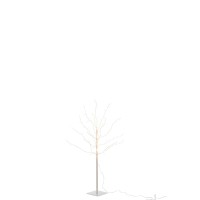 J-Line decoratie boom Kaal - wit - medium - LED