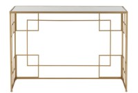 J-Line Console Lines Metal/Glass Gold