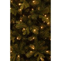 Harma Smalle Kunstkerstboom met LED Verlichting - H260 x Ø73 cm - Groen