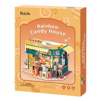 DIY House Rainbow Candy House, Robotime, DG158, 22x14x16.8cm