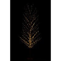 J-Line Kerstboom Kaal+ Led Metaal Zwart