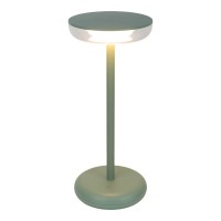Cordless tablet light "Pasi" for outside and inside, made of metal and plastic in MINT, dimmable, with touch and memory function, approx. 26 cm high
