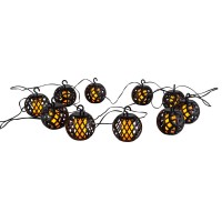 Solar ball chain including flame effect "Fogo"