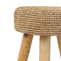 The Raffia Stool - Natural