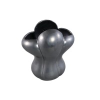 Mellie Black France Lily Flower Ceramic Vase M