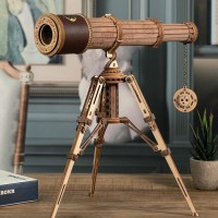 Wooden Puzzle 3D Monocular Telescope, Robotime, ST004, 33x24x32.5cm