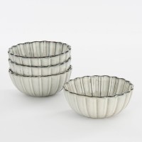 Corfu Bowl - H9 x Ø17 cm - Ceramic - Gray