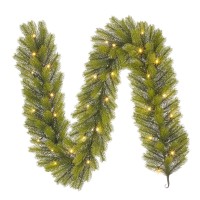 Nagoya Guirlande met LED Verlichting - L180 x Ø20 cm - Groen