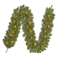Black Box Trees Flachau Guirlande met Warm Witte LED Verlichting - L180 cm - Groen